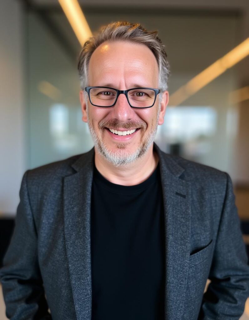 Headshot of Brad Corrion in blazer.